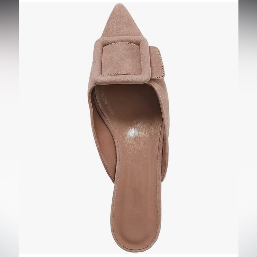 Pointed Toe Backless Mule